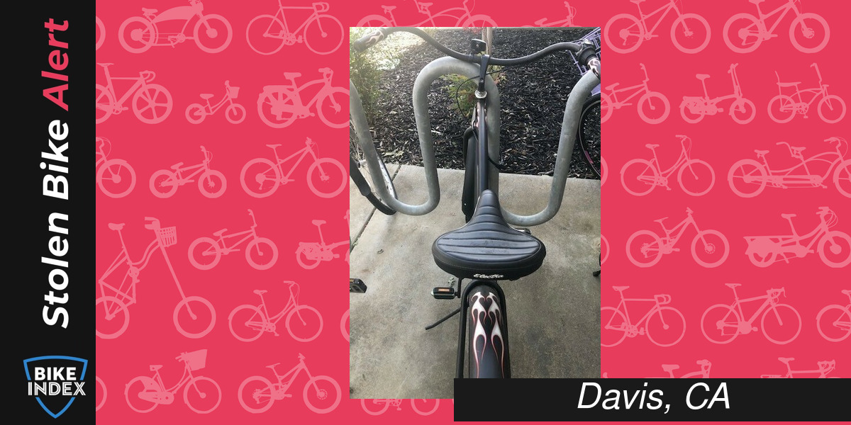 Stolen Electra Black with White and red flames, drea...