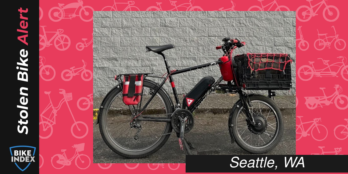 Stolen 2010 Kona Smoke CycleTruck Electric Cargo Conv cargo bike