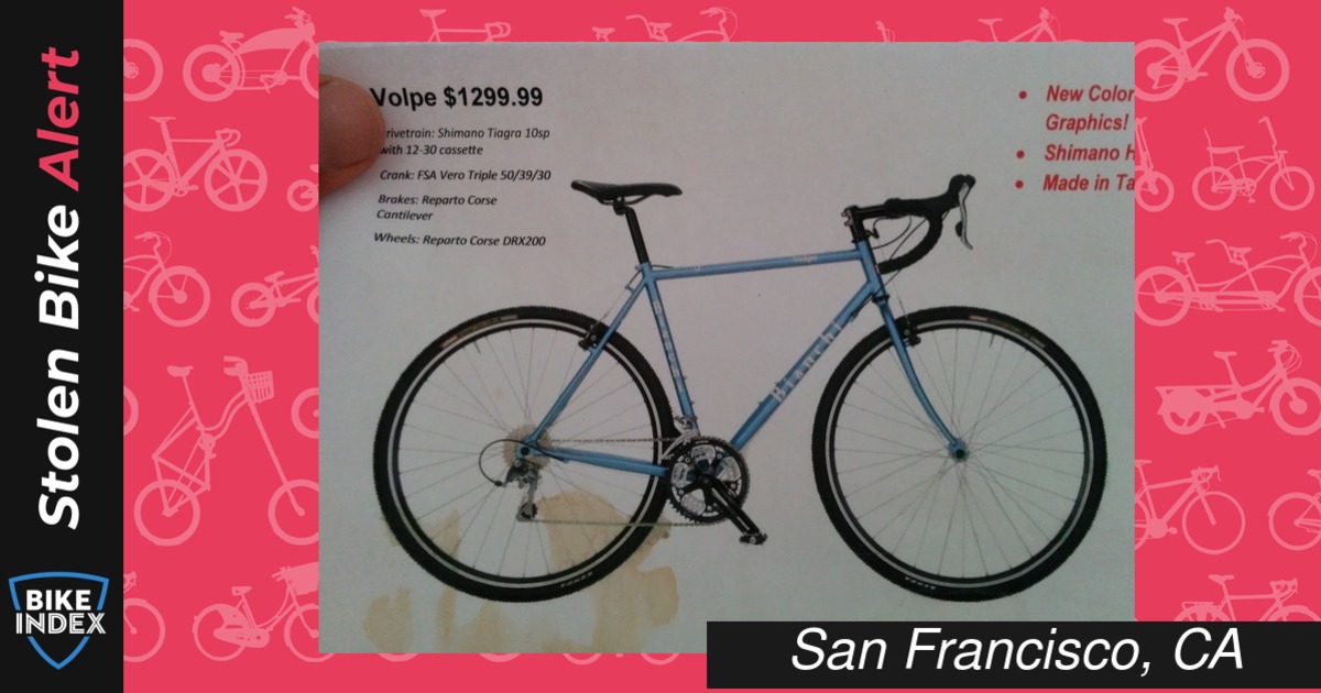 Stolen 2013 Bianchi Volpe