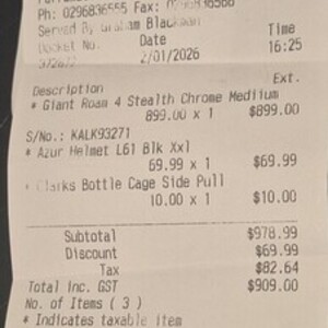 2026 Giant Roam 4 Black