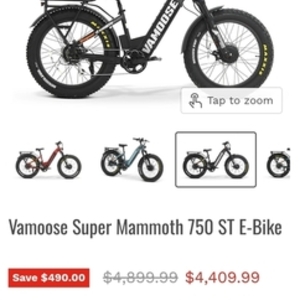 2025 Vamoose cycles MAMMOTH Black