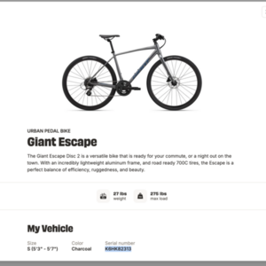 Giant Escape Disc 2 Black