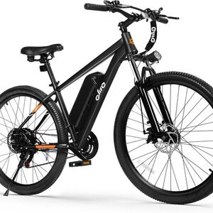 2024 Qlife Racer Mountain E-Bike Black and Orange