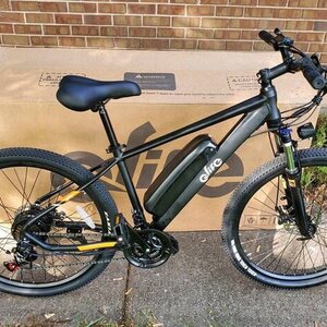 2024 Qlife Racer Mountain E-Bike Black and Orange