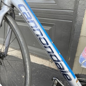Cannondale CAAD optimo Silver, gray or bare metal and Blue