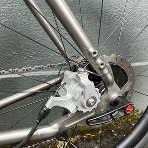 2018 Sage Titanium Bicycles Barlow Silver, gray or bare metal