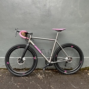 2018 Sage Titanium Bicycles Barlow Silver, gray or bare metal