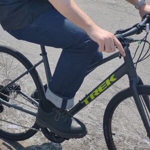 Trek Silver, gray or bare metal and Green