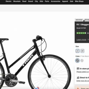 2018 Trek FX1 Stagger Medium Silver, gray or bare metal