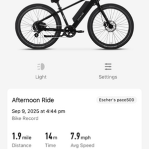 Aventón pace500 Black