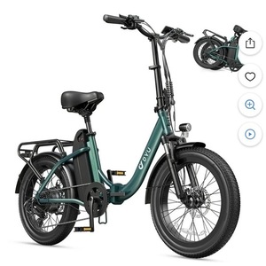DYU DYU 20" 4.0 Fat Tire Electric Bike fo... Green