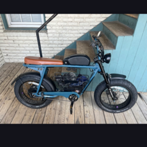 Super73 Blue, Black, and Brown
