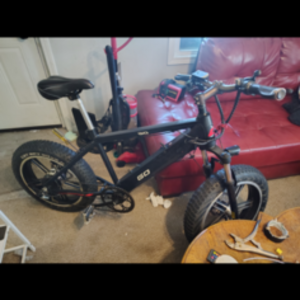 2025 GoPlus GoPlus electric mountain bike Black, Red, and Stickers tape or other cover-up