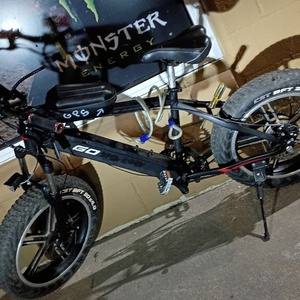 2025 GoPlus GoPlus electric mountain bike Black, Red, and Stickers tape or other cover-up