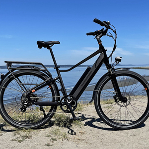 2022 Rad Power Bikes Radcity 5 Plus Silver, gray or bare metal, Black, and Orange