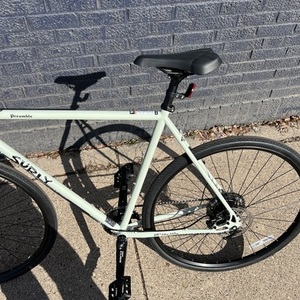 2026 Surly Preamble Flat Bar Bike, 700c, Steel Green and White