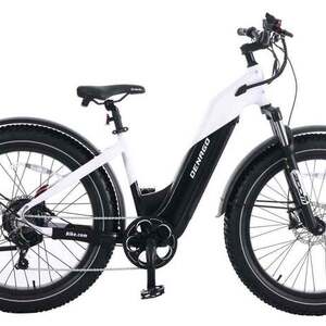 2026 Denago Denago Fat Tire Step Thru Ebike White and Black