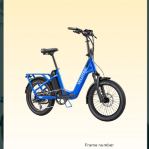 2025 Velotric Fold 1 Plus Blue