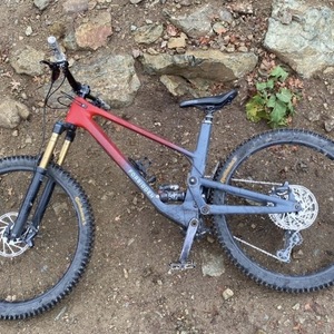 2020 Forbidden Bikes Druid Red and Silver, gray or bare metal