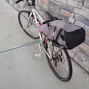 Trek 8500 Silver, gray or bare metal, Black, and Blue