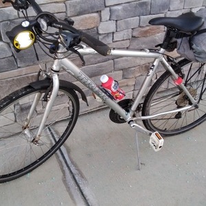 Trek 8500 Silver, gray or bare metal, Black, and Blue