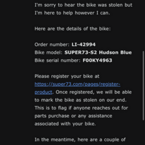 2021 Super73 S2 Blue and Teal