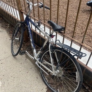 Trek 7200 Blue and Silver, gray or bare metal