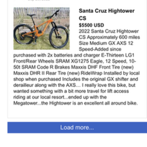 2022 Santa Cruz Hightower Orange