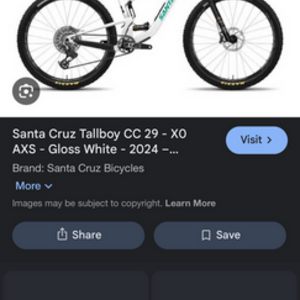 2021 Santa Cruz Tallboy White