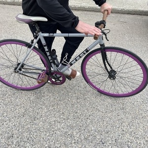 2009 Masi Speciale Fixed Silver, gray or bare metal and Purple