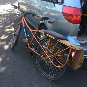2012 Kona ute cargo bike rear Brown
