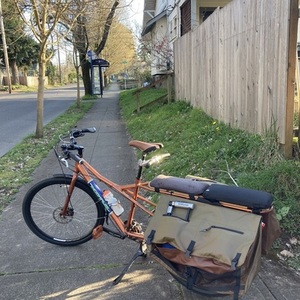 2012 Kona ute cargo bike rear Brown