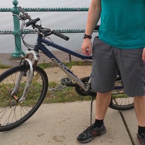 2007 Giant Boulder Blue/Silver Blue and Silver, gray or bare metal