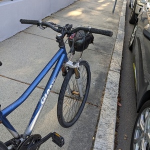 2007 Giant Boulder Blue/Silver Blue and Silver, gray or bare metal