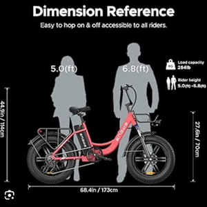 2024 Engwe L20 2.0 750w fat bike, foldable, elec... Pink