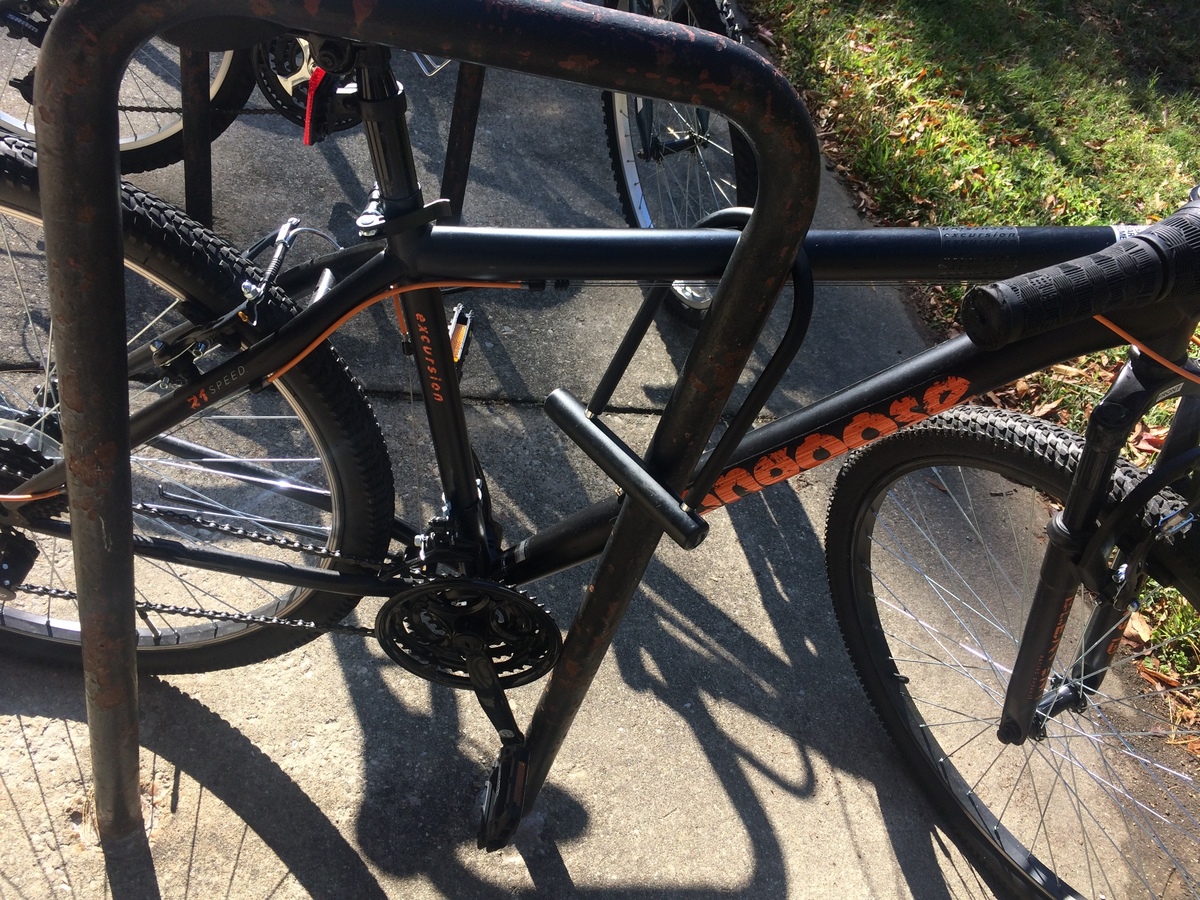 mongoose bike black and orange