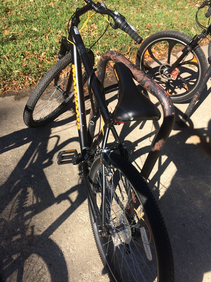 mongoose bike black and orange