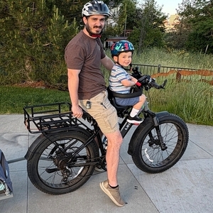2024 Lectric eBikes XPeak Silver, gray or bare metal and Black