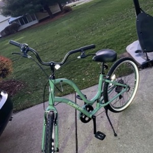 Electra Townie 7D step thru Green and Black