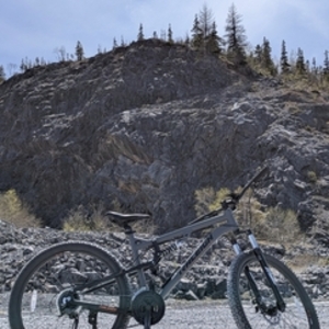 Raleigh Peak - Dual Suspension Mountain Bike Silver, gray or bare metal