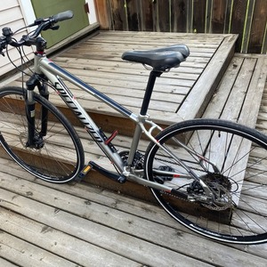 2014 Specialized Crosstrail Sport Disc Silver, gray or bare metal