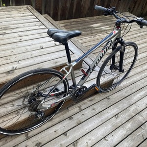 2014 Specialized Crosstrail Sport Disc Silver, gray or bare metal