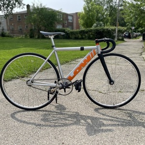 2021 LOW// Lk track Silver, gray or bare metal and Orange