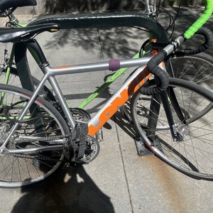 2021 LOW// Lk track Silver, gray or bare metal and Orange
