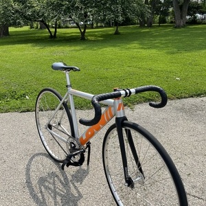 2021 LOW// Lk track Silver, gray or bare metal and Orange