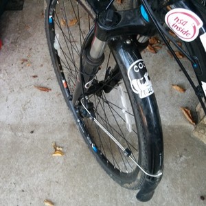 2016 Trek Trek 8.3 DS 17.5 TRE Stickers tape or other cover-up, Black, and Blue