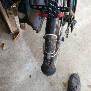 2016 Trek Trek 8.3 DS 17.5 TRE Stickers tape or other cover-up, Black, and Blue