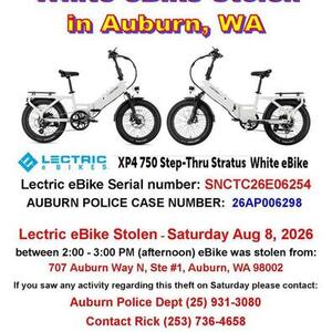2026 Lectric eBikes XP4 750 Step-Thru Stratus White White