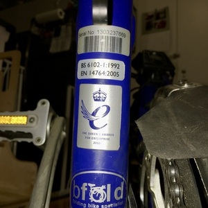 2013 Brompton Bicycle H6L Blue