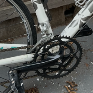 2012 Trek Alpha Aluminum White, Teal, and Silver, gray or bare metal